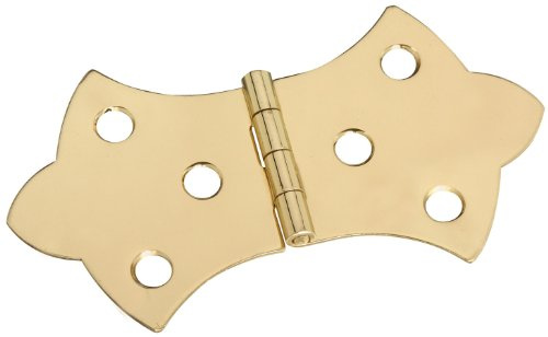 Stanley Hardware Brass Ornament Cabinet Hinge