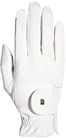 Roeckl Sports Reithandschuh ROECK-Grip, Turnier Sommer Handschuh, Weiß 9