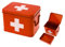PT Medicine Medizin, Aufbewahrungsbox, Box, Medikanmentenbox, Blech, Rot, Medium