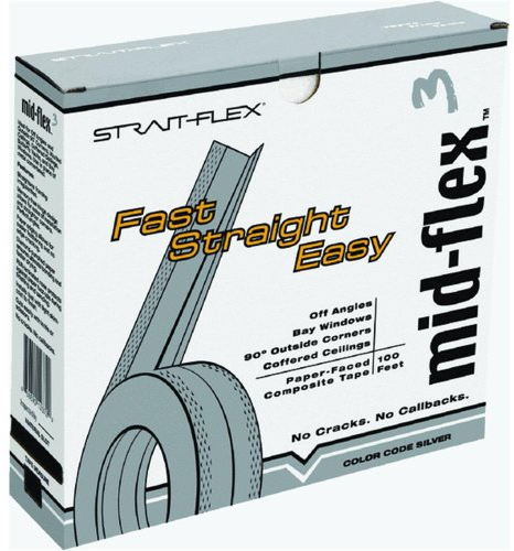 Strait-Flex Int'l MF-100 Mid-Flex 300 Drywall Tape-3 X100' MID-FLEX300 Tape