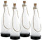 Lunartec Solarflaschen: Solar-LED-Lampe Flaschenpost, weiß, 4er-Set (Solar Flasche, Solarlampe Flasche, Flaschenlampe)