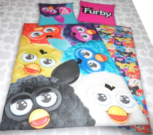 Herding Furby a Mind of its own Bettwäsche, 1 x Kissenbezug 80 x 80 cm und 1 x Bettbezug 135 x 200 cm, 100% Baumwolle mit Reißverschluss