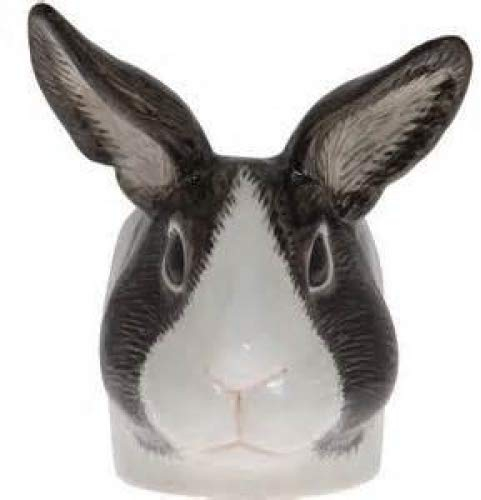 Quail Ceramics - Dutch Rabbit Face Egg Cup - Grey and White