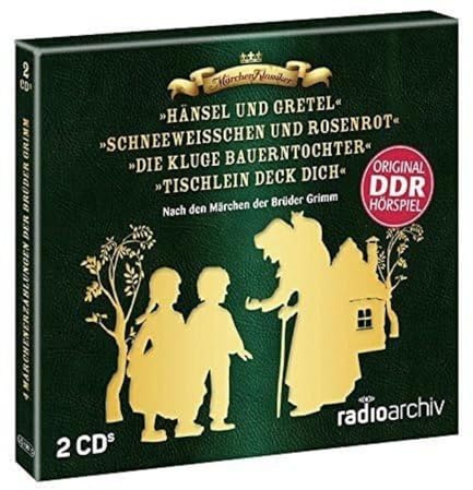 4 Märchenhörspiele nach den Gebrüdern Grimm: Hänsel und Gretel, Schneeweißchen und Rosenrot, Die kluge Bauerntochter, Tischlein deck dich