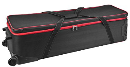 Bresser Fotostudio XL Studio Koffer BR-B125 mit Rädern und flexibler Einteilung der Innenfächer inklusive Handgriff zum Ziehen