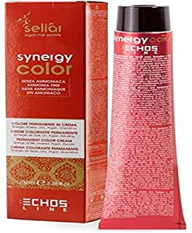 Echos ECHOSLINE Seliàr Synergy Color-Coloración en Crema sin amoníaco para Cabello castaño Claro (5.0), Biondo Chiaro, 100mL, 100