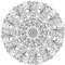 Primestick Premium Wandtattoo Ausmalbild Aufkleber zum selber ausmalen #003A Mandala 30 cm Durchmesser