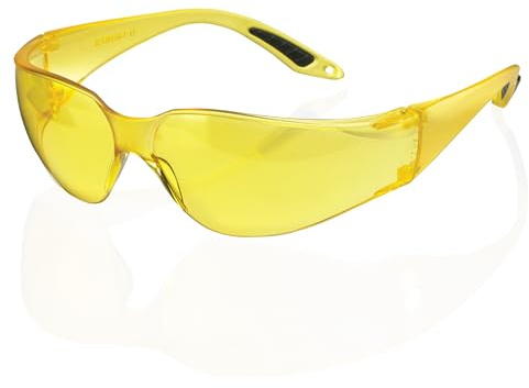 Beeswift - Vegas Safety Glasses - Ultra Lightweight Safety Glasses with Polycarbonate Lens and One Piece Side Arm - Comfortable Safety Goggles Adult - Eye Protection Glasses, Work Accessories - 3