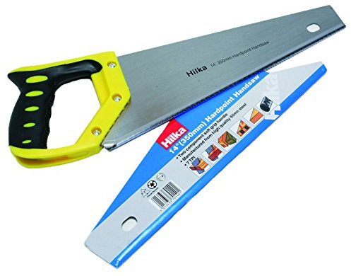 Hilka Tools 45700014 7TPI Universal Teeth Tool Box Saw, Yellow/Silver, 14-Inch