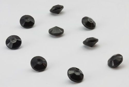 Dekosteine Diamanten 500 Stück Acryl Tischdekoration (Schwarz)