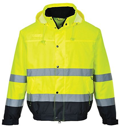Portwest Herren hivis bomber Jacke, Gelb, XL EU
