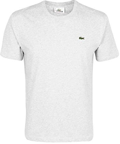 Lacoste Crew Neck T-shirt Homme, Gris (Argent Chiné CCA), L