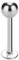 Treuheld® | 1,2mm x 9mm Piercing Labret | Kugel 4mm | Chirurgenstahl 316L | Silber | Lippenpiercing Stecker | Lippe, Ohr, Helix, Tragus, Medusa
