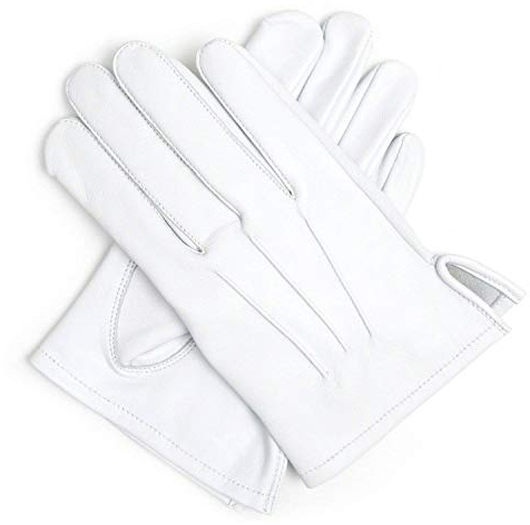THE MASONIC COLLECTION – 100% weiche weiße Lederhandschuhe – nur Handwäsche – Ideale Freimaurer Geschenke für Männer