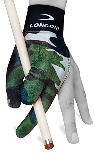 LONGONI Billard-Queue-Handschuh Fancy Military 3 für linke Hand