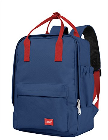 blnbag U3 - Leichter Rucksack mit Steckfach für Notebook, robuster Daypack, wasserabweisend, Tagesrucksack für Damen und Herren, Uni- Schulrucksack, 10 Liter - Blau