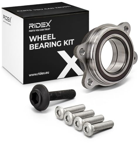 RIDEX 654W0048 Radlagersatz Vorne Hinten mit Schrauben für AUDI A4 Avant (8K5, B8)