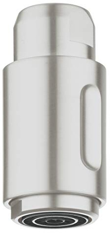 GROHE Auslaufbrause (Original Ersatzteil, Langlebig, Robust, Herstellergarantie: 5 Jahre), Supersteel, 46757DC0