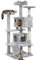 Yaheetech 138.5cm Cat Tree with Scratching Posts, Cat Climbing Tower w/Condo & Ladder for Indoor Cats, Light Grey