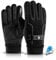 KXF Thermo-Handschuhe für Herren, Leder, Winter, wasserdicht, dick, warm, mit Fleece gefüttert, winddicht, kältebeständig, Touchscreen-Handschuh für Radfahren, Fahren, Laufen, Camping, Wandern