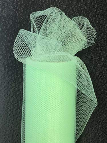 Tüll Rolle 9m x 15cm Tischband Hochzeit Deko Floristik Fest (Mint)