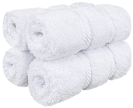 American Soft Linen 100% Cotton Luxury Turkish Towels, 4 PC Washcloth Set