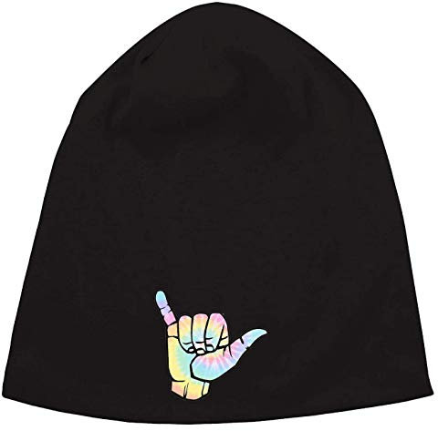 Hippie Peace Fashioned Hand Symbol Jersey Beanie Hut Dünne Slouch Cap Unisex One Size