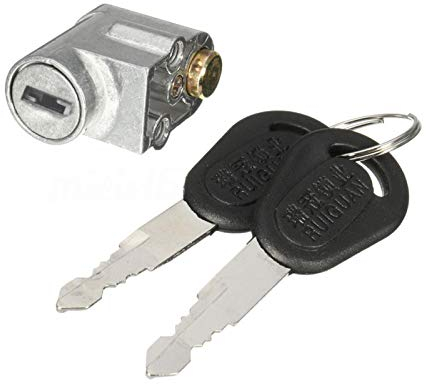 Tookie Electric Bike Battery Box Safety Lock, Portable Outdoor Anti Theft Durable Cycling Electrombile Battery Box Lock with 2 Keys for Motorcycle Electric Bike Scooter E-Bike(Silver)