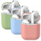 Mocarheri 3X Custodia in Silicone Compatibile con AirPods 2, Case per Airpods Custodia Cover Custodia protettiva in silicone antiurto per AirPods 2 (Corallo+ Matcha verde+ Blu)