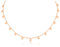 AFSTALR Kette Roségold Damen Halskette mit 15 Runden Plättchen Edelstahl Chain Choker Schmuck Geschenke für Frauen Wasserfest Länge 40+5cm