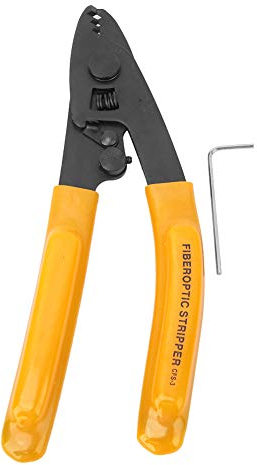 Peladora Fibra Optica, Pelacables Fibra Optica, Alicates de Fibra óptica CFS-3, Alicates Pelacables de Tres Agujeros para Cable de Fibra óPtica, para Pelar Recubrimientos de Fibra de 125 μm, 250 μm