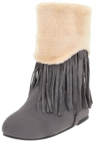NOAGENJT Stivaletti con tacco basso stivali corti estivi donna stivaletti donna con tacco e plateau Stivaletti stringati da donna Stivali Donna Stivali a metà Combat Stivaletti eleganti Grey 33.58