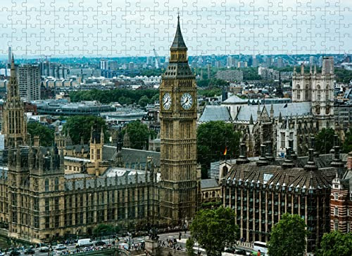 Wooden 7000 Piece Jigsaw London City Building Challenging Jigsaw Puzzle