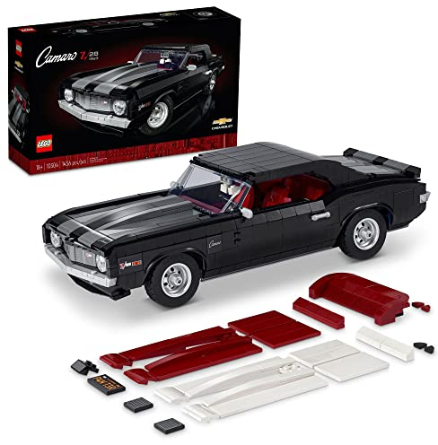 LEGO Icons 10304-1969 Chevrolet Camaro Z28 nero 3 in 1 (1456 pezzi)