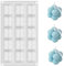 15 Löcher Kerzenform Silikon, Kerzen Silikonform, 3D DIY Silikon Kerzenwachs Formen, Seife Form 3D zum Gießen, Cube Kerzengiessformen, DIY Backwerkzeuge für Handgemachte, Seife, Pudding, Kuchen