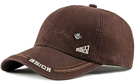 CHENNUO Baseball Cap Snapback Freizeit Outdoor Sport Baseball Kappe Unisex Verstellbar (braun)