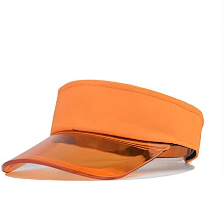ADEADE Unisex Sonnenhut Visor Cap Retro Sonnenvisier Transparente Kunststoff Sonnenblende Strandhut Sonnenkappe für Golf Tennis Visor Cap für Outdoor Freiheit