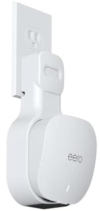 Wandhalterung für Eero mesh WiFi Router Home WiFi System-Einfache und robuste Wandhalterung Standhalterung für Eero tri-Band Mesh Wi-Fi 6 System,ohne unordentliche Kabel (Eero mesh,weiß,1PCS)