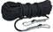 HAMIMI Kletterseil Nylon Statisches Seil Sicherungsseil Outdoor-Seil Mit 2 Stahlhaken Für Arbeiten in Der Höhe/feuerleiter/abseilen/Sport Camping Usw,10.5mm-5m