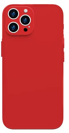 ZCSK iPhone 11 Pro Liquid Silicone Gel Slim 5.8-Inch TPU Case with Camera Lens Protector Shock Proof Rubber Anti Scratch Resistant Bumper Protection Cover Design for iPhone 11 Pro (RED)