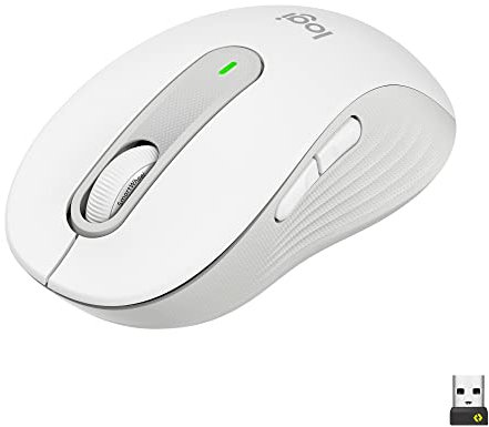 Logitech Signature M650 L Mouse wireless - Per mani grandi, Durata Batteria 2 anni, Clic Silenziosi, Tasti Personalizzabili, Bluetooth Grigio (Ricondizionato)