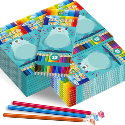 OSIMIG Buntstifte, 36 Packungen mit 12 Farben, Buntstifte für Kinder, vorgespitzte Buntstifte, 432 Buntstifte, Kinderschulbedarf für Lehrer
