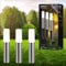 BRILONER - Connect to Shine 12V Gartensystem 3er Set LED Pollerleuchte mit Erdspieß, Erweiterungsset, IP44, warmweißes Licht, Gartenbeleuchtung, Wegeleuchten, 36,5x4 cm, Silberfarbig