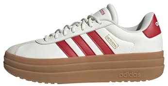 adidas VL Court Bold Shoes, Zapatos Mujer, Core White/Better Scarlet/Gold Met, 38 2/3 EU