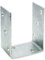 BK SHOP Pfostenträger U-Form zum Aufschrauben | Stützenfuß 121 x 120 x 60 mm | Pfostenanker Verzinkter Stahl 4 mm | Bodenanker für Holzpfosten | Pfostenschuh für Terrassen und Zäune