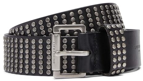 LIEBESKIND Berlin Belt J 38mm 95 STUDDED BELTS Washed Leather black
