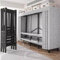FPIGSHS Einfach Kleiderschrank, 500 Kg, Robuster Stoffschrank Mit Abdeckung, Freistehendes Garderobe-Organizer-System, Geschlossener Vorhang Drehtürenschrank Für Schlafzimmer (125CM/49.2IN)