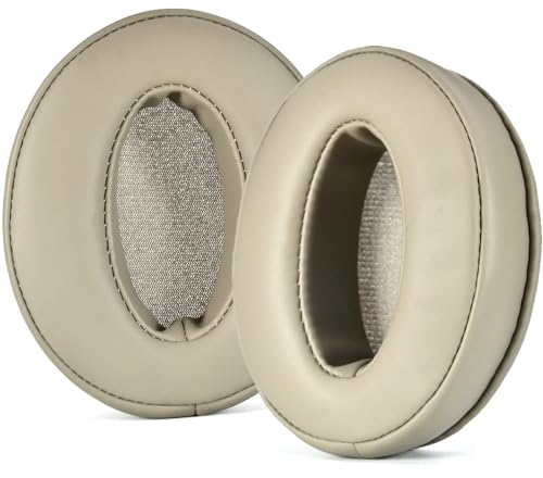 JOYSOG Ersatz-Ohrpolster für Sennheiser Over-Ear-Kopfhörer, Champagner, Proteinleder, Schwamm
