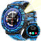 JELLOO Militär-Smartwatch für Herren (Annehmen/Tätigen von Anrufen), 3 ATM wasserdicht, LED-Taschenlampe, über 100 Sport-Modi, taktische Smartwatch mit Herzfrequenz-SpO2-Schlafmonitor für iOS und