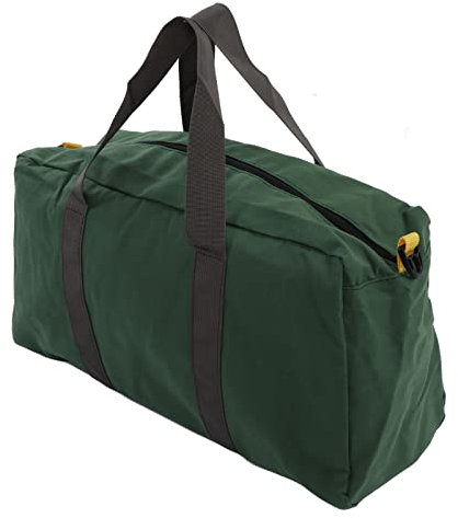 Wakects Heavy Duty Tool Bag, Canvas Hand Tool Bags Large Capacity Wide Mouth Portable Tools Tote Bag Organiser with Handle for Hand Power Tools (18 Inch)